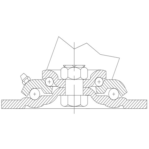 DS40系列 鐵芯聚氨酯 重型 工業(yè)物流 轉向腳輪（載重量：320~400kg）